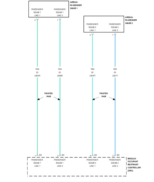 A close-up view of a vehicle's tachometer showing the RPM gauge and an illuminated amber airbag warning light. The icon, located between the 4 and 6 RPM marks, indicates a potential issue with the airbag system.