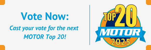 Vote Now- 2025 MOTOR Top 20 Awards horizontal image